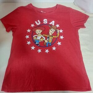 Disney Toy Story Jessie & Woody‎ USA Graphic T-Shirt Womens Size S